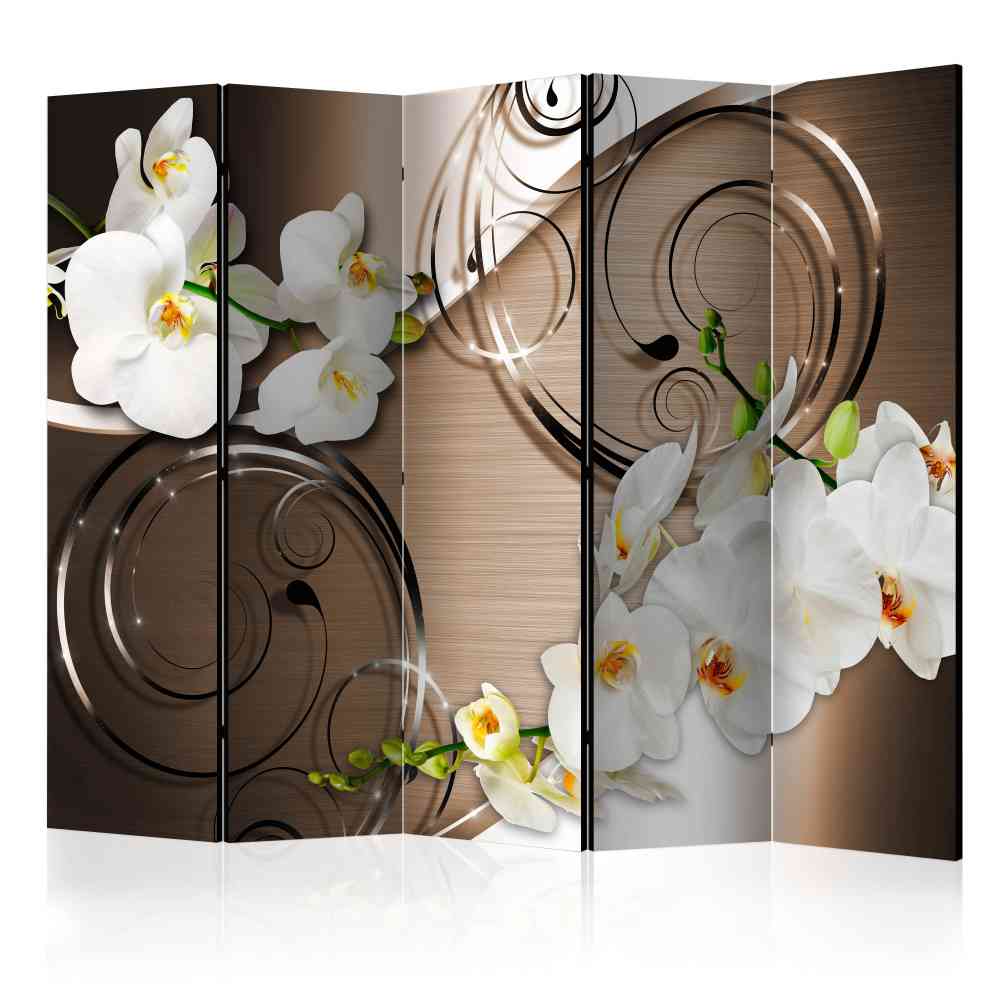 Raumteiler Paravent Isiola mit Orchideen 225 cm breit