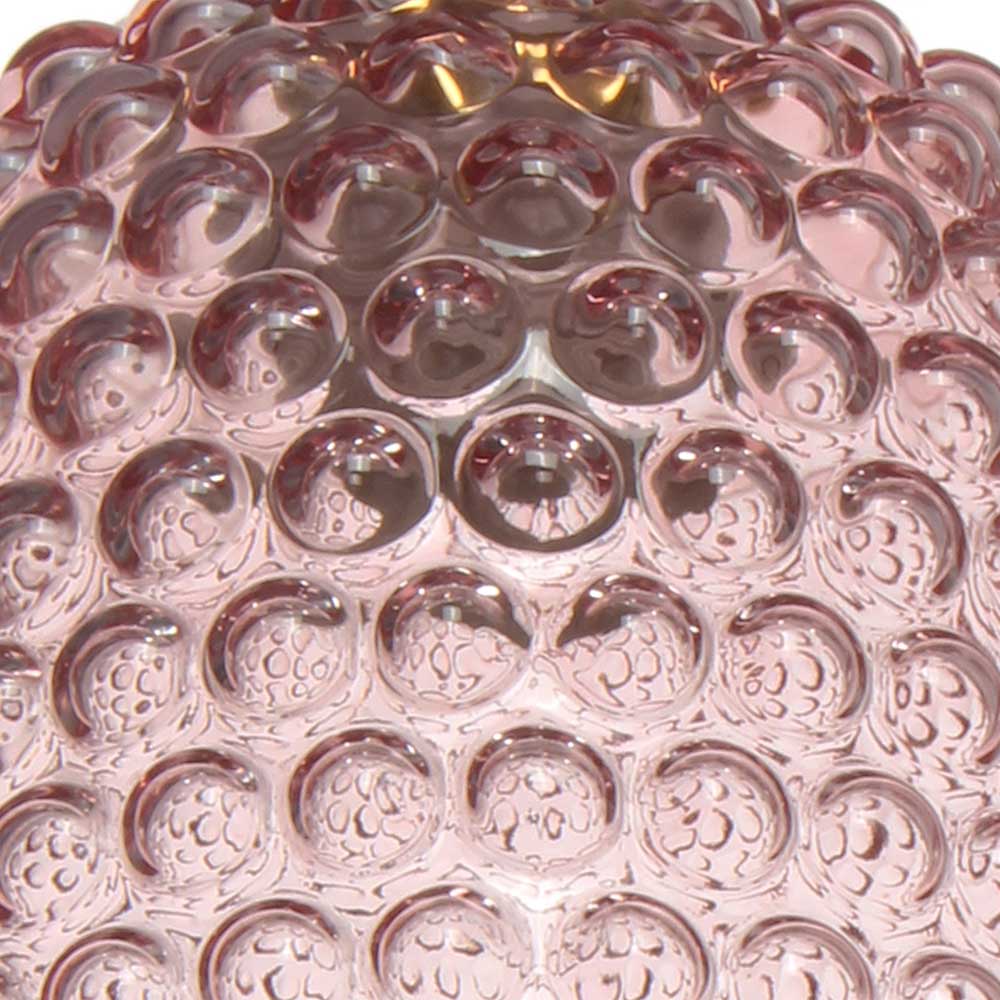 Glas Hängeleuchte Fiorenza in Rosa modern