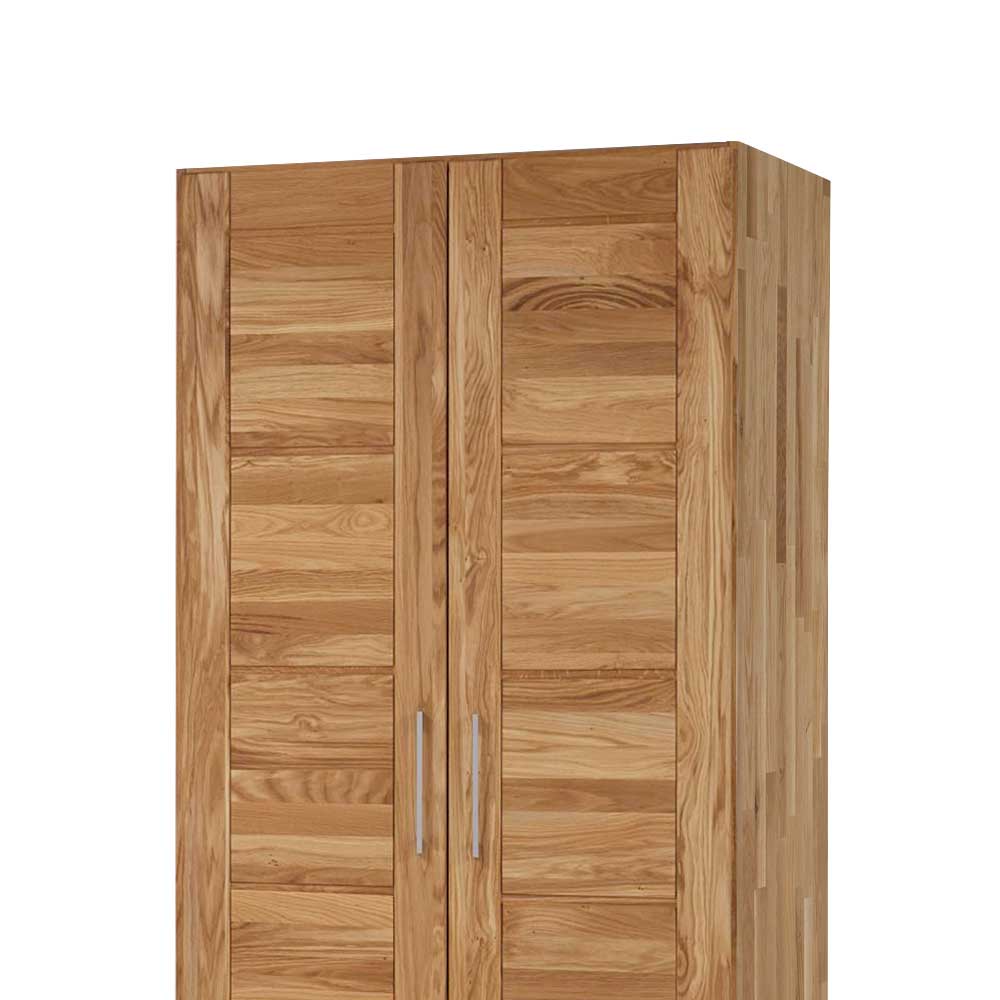 Kleiderschrank Venisavo aus Wildeiche Massivholz mit 2 Türen