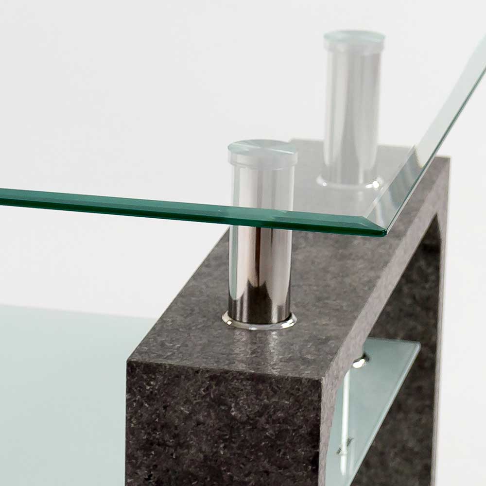 Wohnzimmer Tisch Pacinia mit Glasplatte in modernem Design
