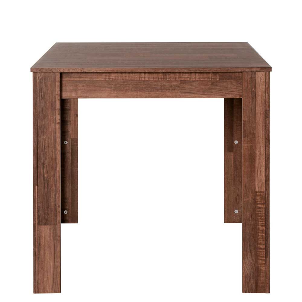 Günstiger Küchen Tisch Dario in Holz Braun 80x75x80 cm