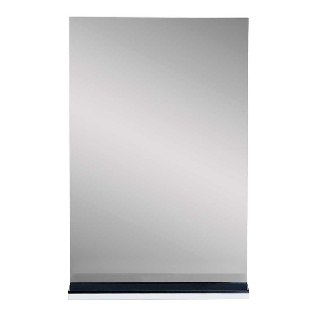 Badspiegel Carando in Schwarz Weiß 50 cm breit