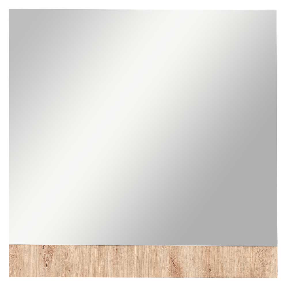 Garderoben Spiegel Eddie in Wildeichefarben 84x84 cm
