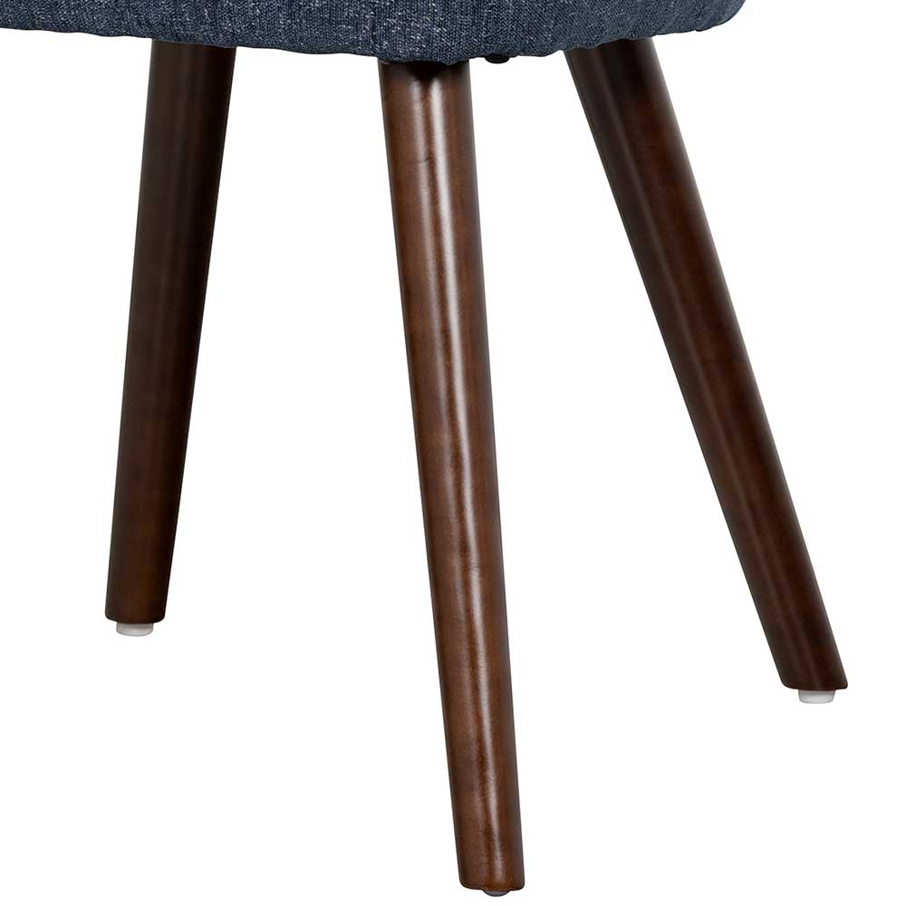 2 Stühle mit Armlehnen Reus in Blaugrau 46 cm Sitzhöhe (2er Set)