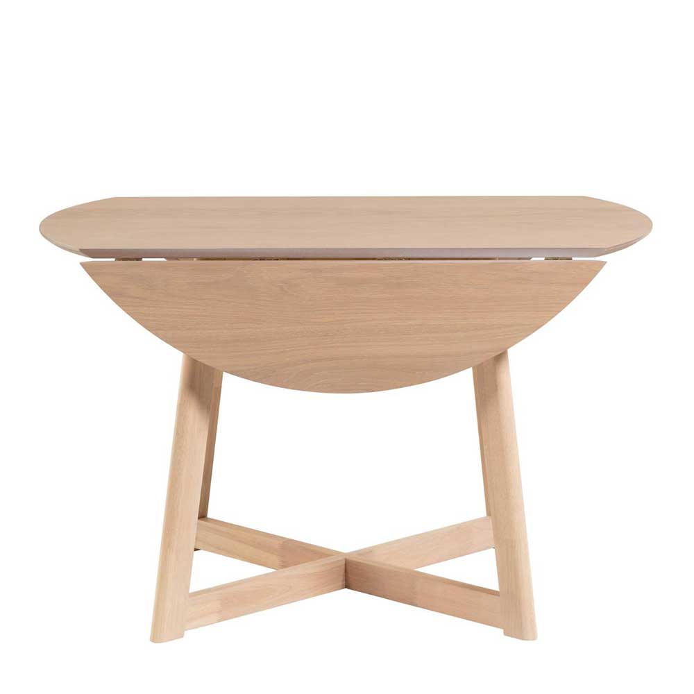 Esszimmer Tisch Cenleta mit klappbarer Tischplatte und Bügelgestell