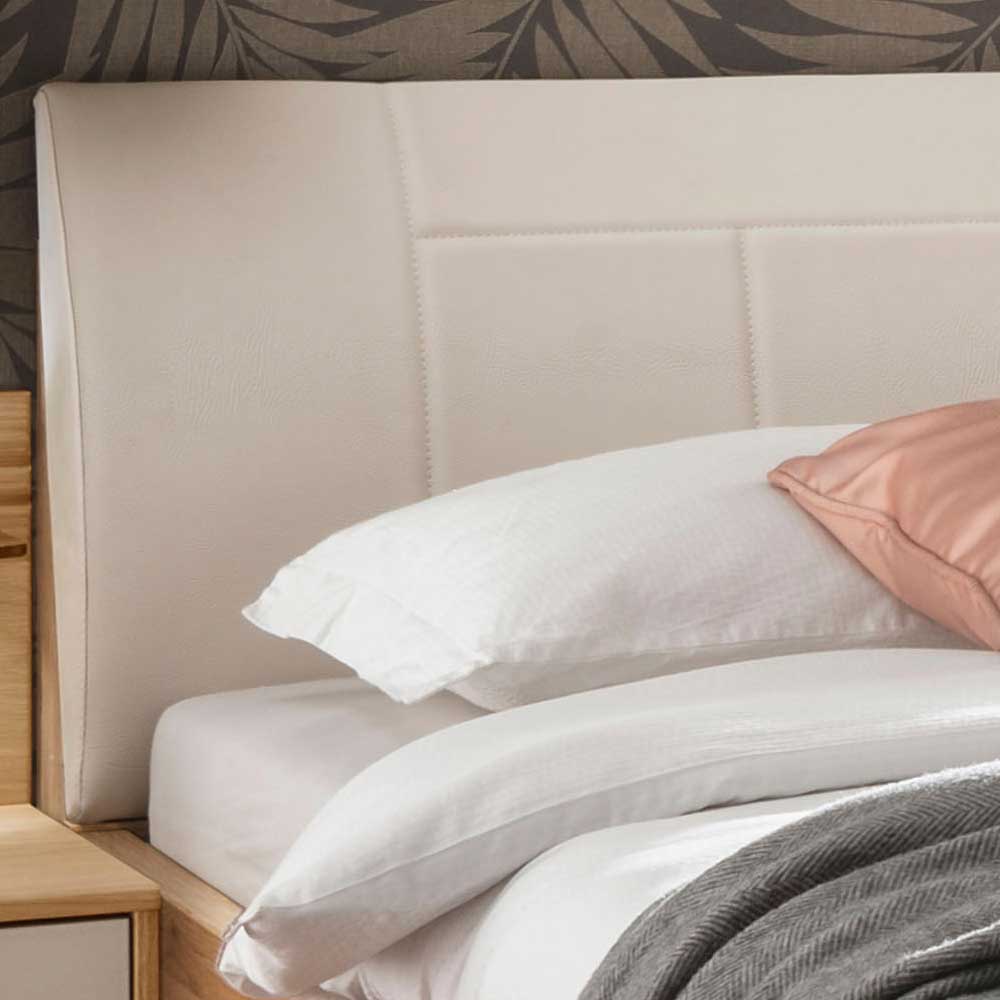 Komfort Einzelbett Veyfas aus Eiche teilmassiv Made in Germany