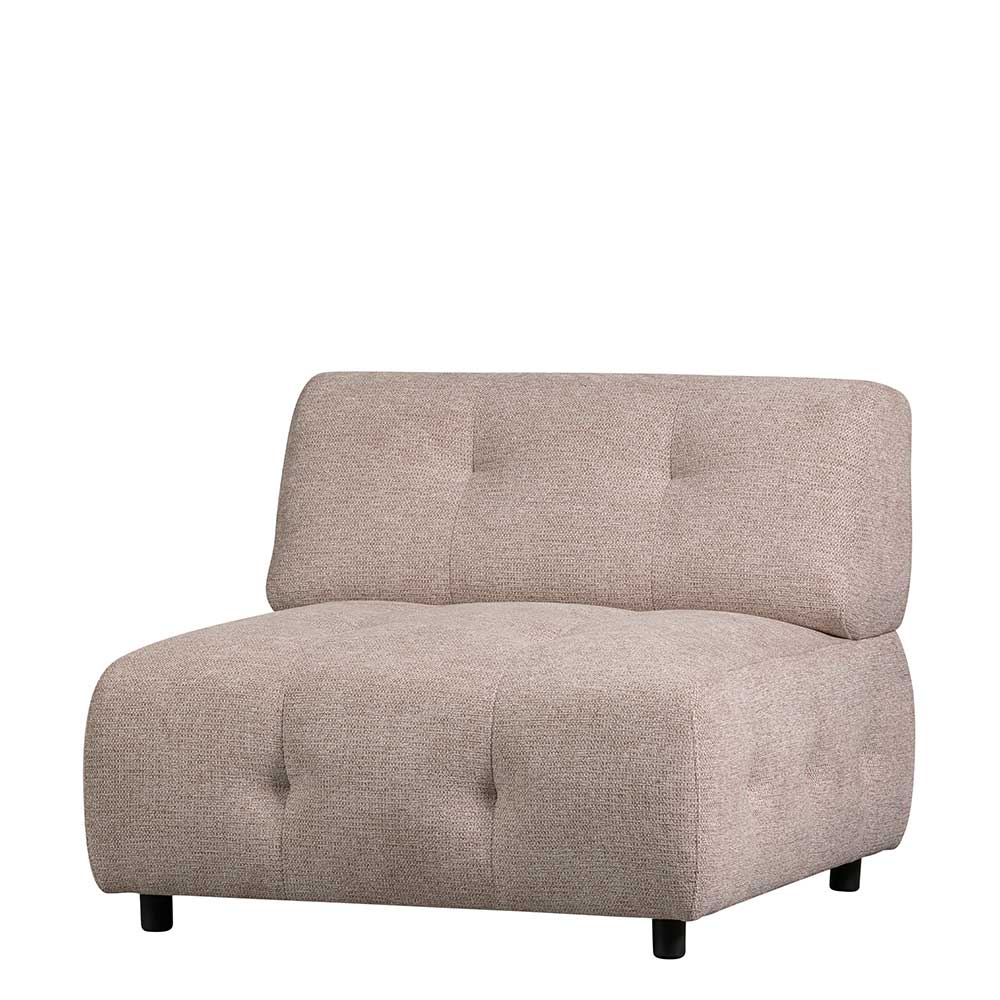 Modules Couch Element Timent aus Chenillegewebe in Mauve