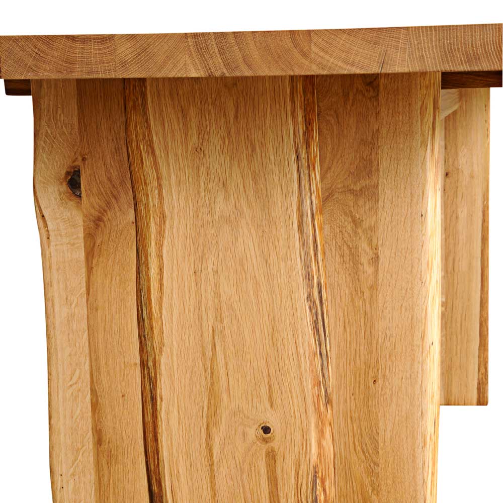 Baumkantentisch Varaldo aus Wildeiche Massivholz