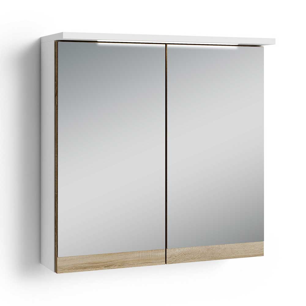 Badspiegelschrank Samplora 60 cm breit mit Steckdose innen