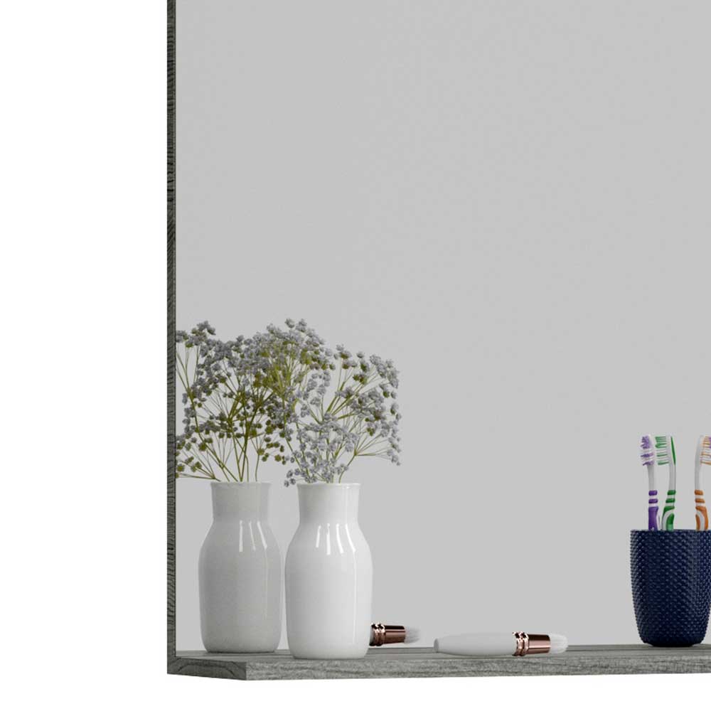Wandspiegel mit Ablage Lucianna 60 cm breit in modernem Design