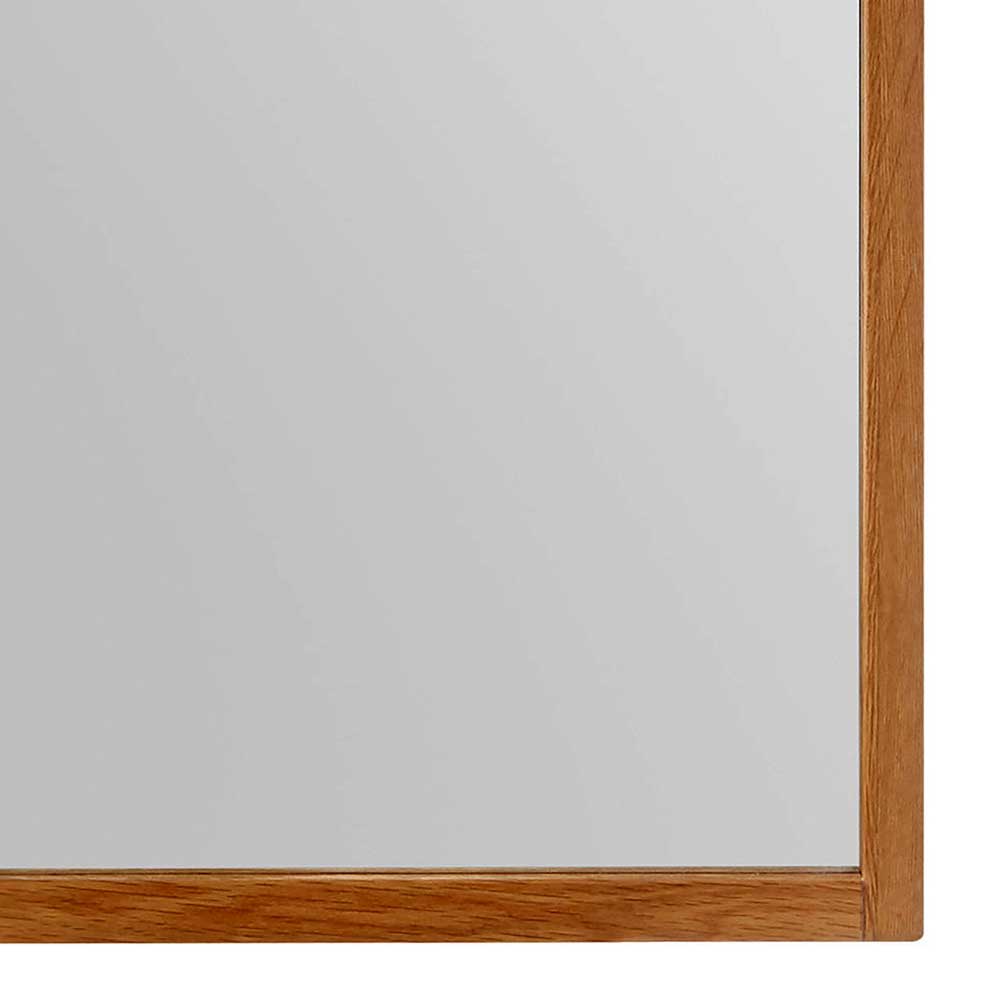 Garderobenspiegel Shavarel aus Eiche Massivholz und Spiegelglas