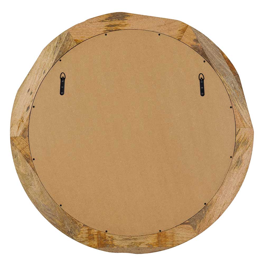 Rustikaler Spiegel Meena mit Holzrahmen 100 cm breit