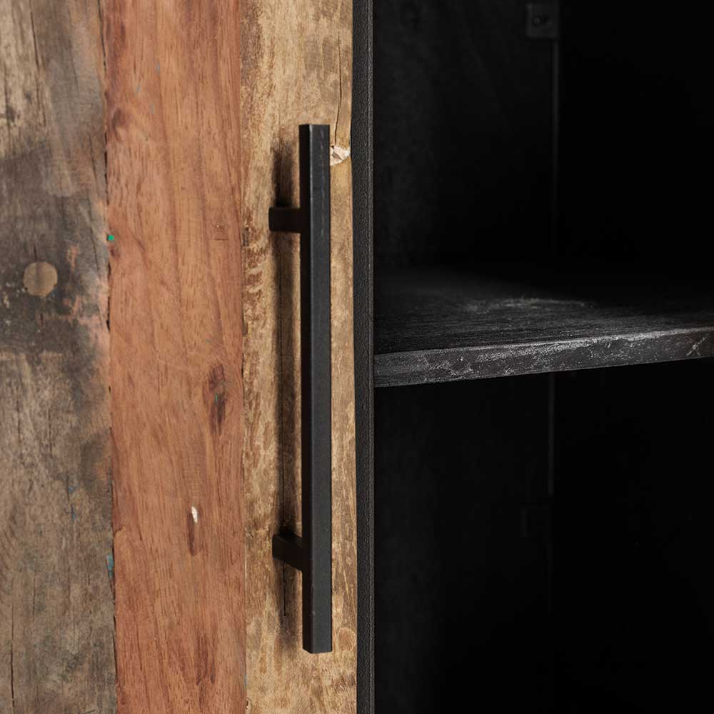 Loft Design Kommode Senvinia aus Recyclingholz und Eisen 90 cm breit