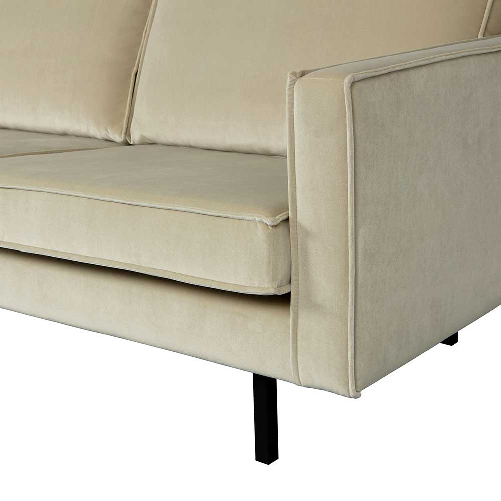 Dreisitzer Sofa Vien 277 cm breit mit Fußgestell aus Metall