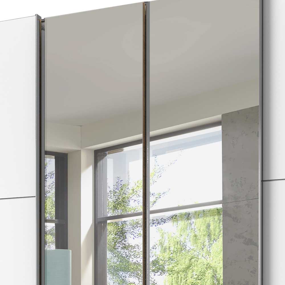 Kleiderschrank mit Spiegeltüren Gizmeal 300 cm breit in modernem Design