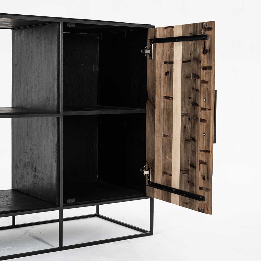 Loft Design Sideboard Senvinia aus Recyclingholz und Eisen 180 cm breit