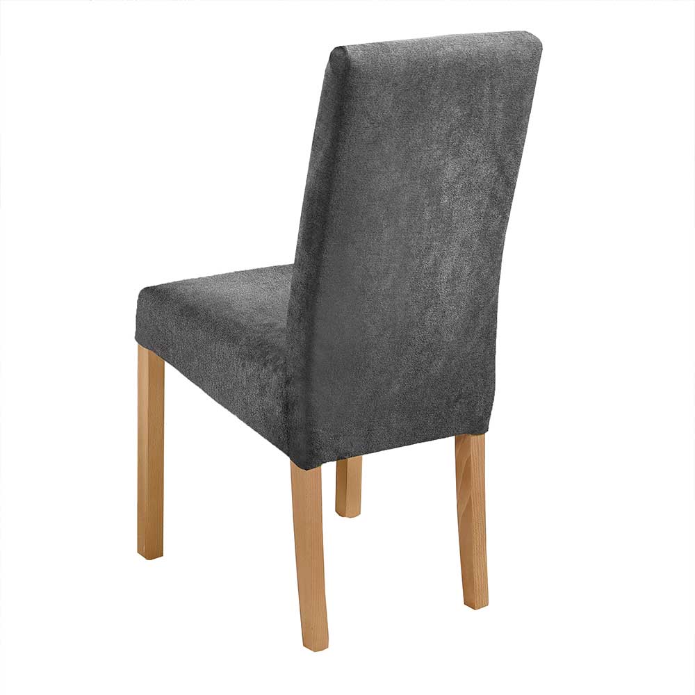 Hochlehner Stühle Simple in Grau und Wildeichefarben (2er Set)