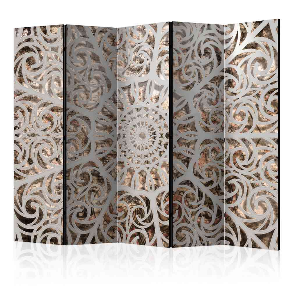 Raumteiler Paravent Leveziano mit Mandala Muster 225 cm breit