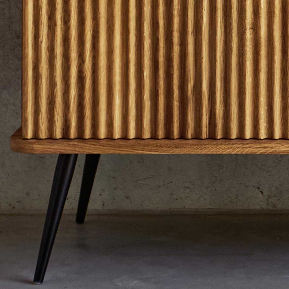 Sideboard Clantica aus Wildeiche Massivholz 144 cm breit