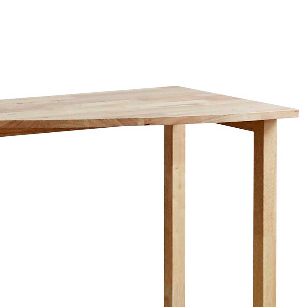 Schreibtisch Cursa mit Seitenregal aus Massivholz