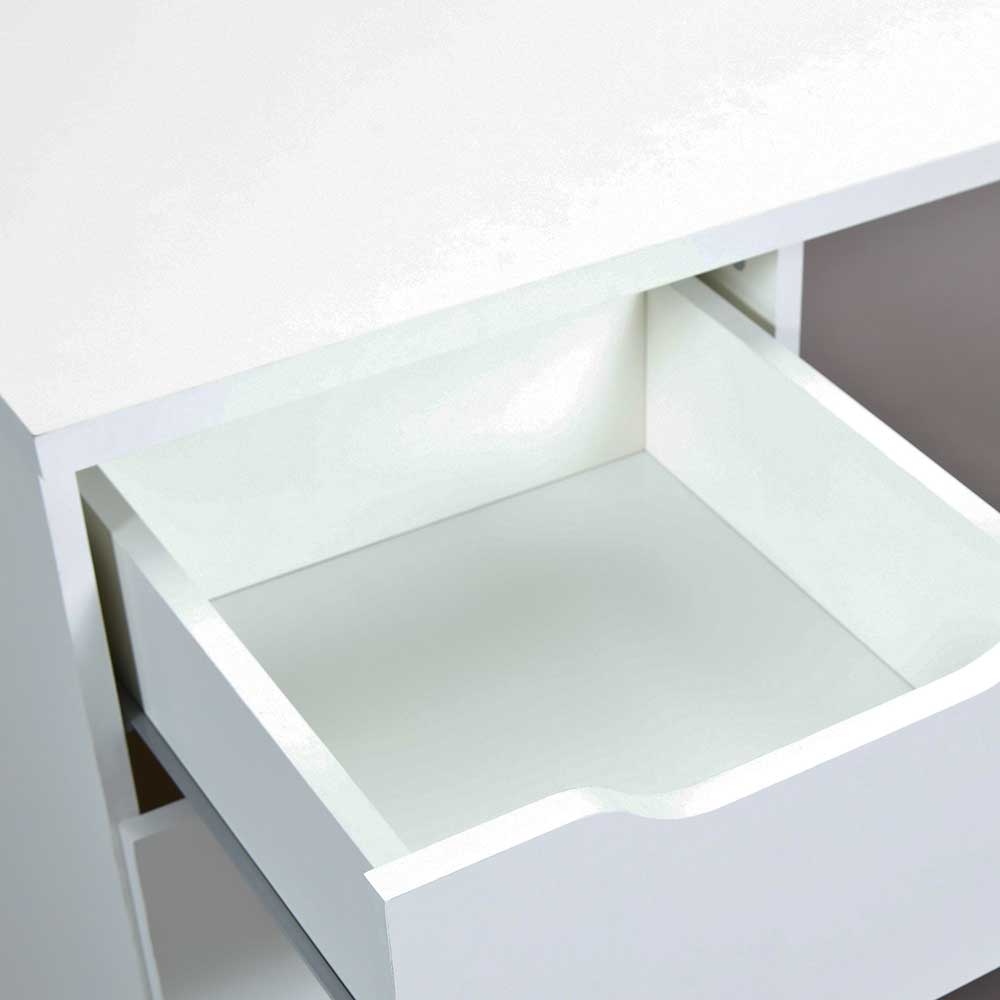 Schreibtisch Enija in Weiß 115 cm breit
