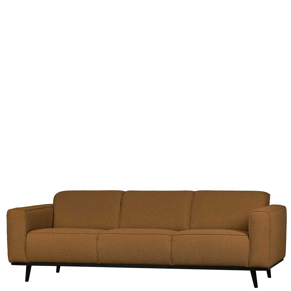 Dreisitzer Sofa Siralda in Bernsteinfarben 230 cm breit