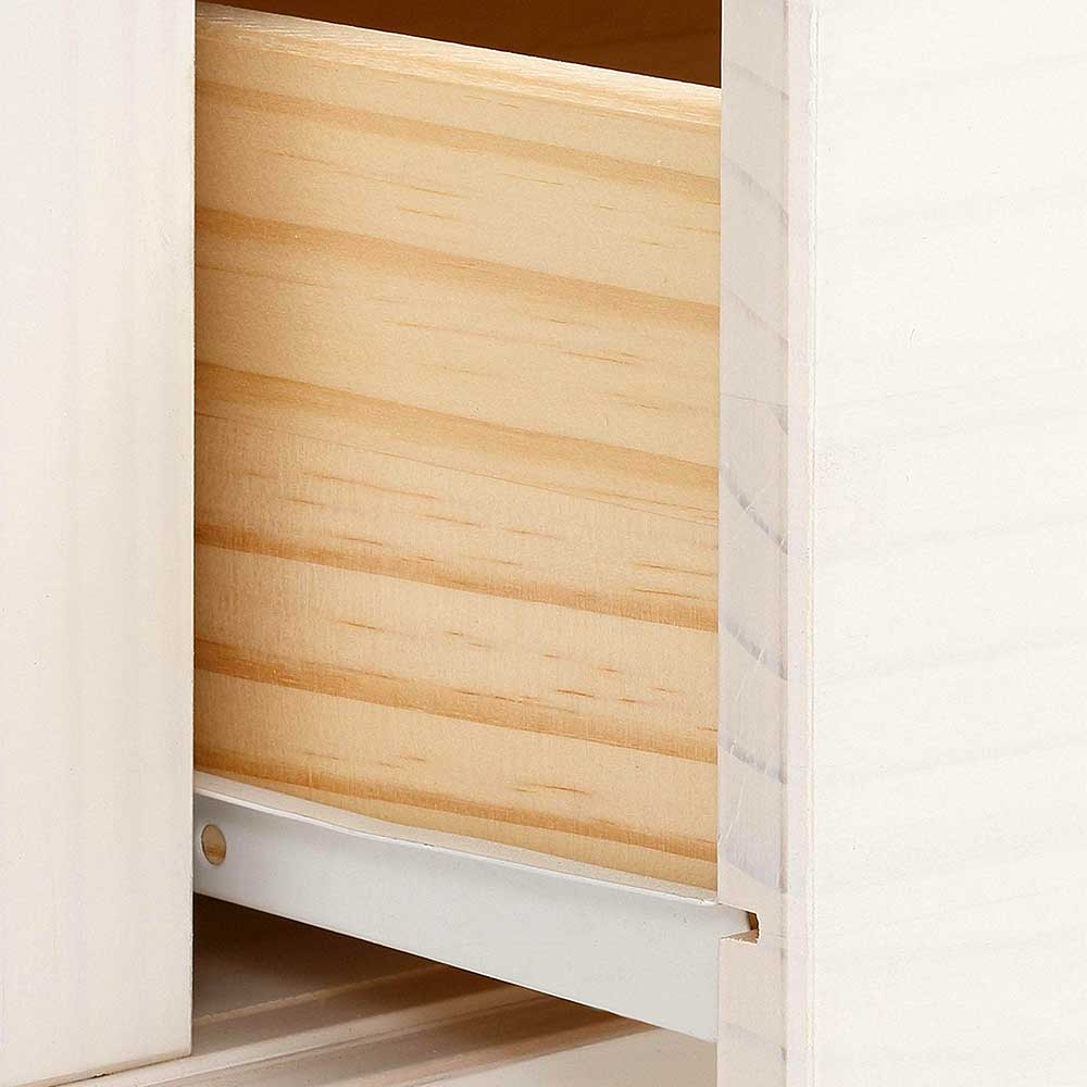 Weißes Massivholz Sideboard Siluzia aus Kiefer 135 cm breit
