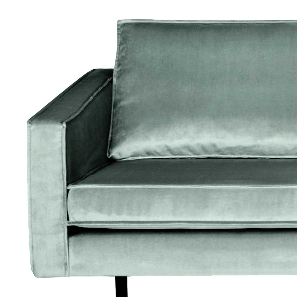 2-Sitzer Couch Vutega in Mintgrün mit Samtstoff