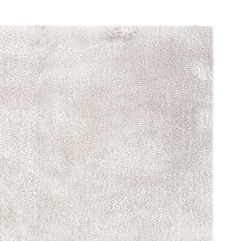 Hochflor Teppich Zolitaria in Creme Weiß modern