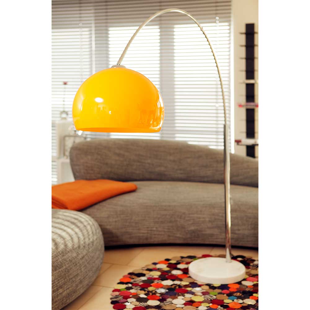 Bogenlampe Giga in Orange modern