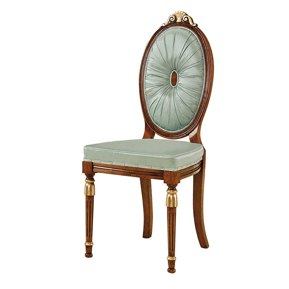 Stilmöbel Stuhl Renato barocke Form mit hoher Lehne