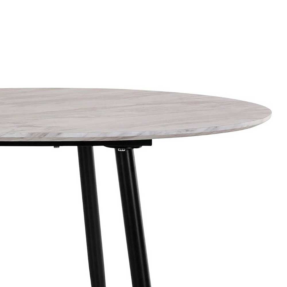 Ovaler Esszimmer Tisch Delamaro im Retrostil 180 cm breit