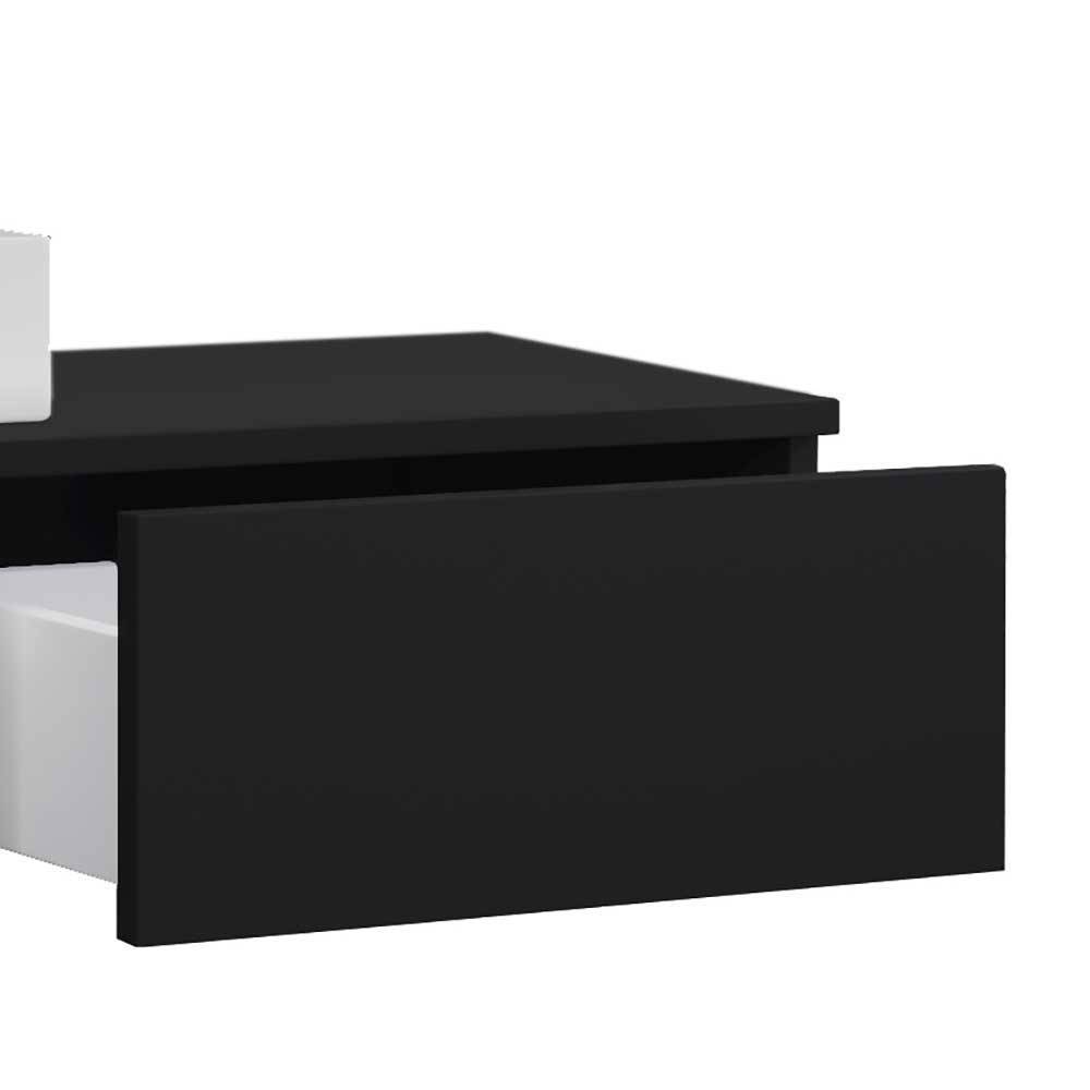 Moderne Waschkommode Sicury in Schwarz mit einer Schublade