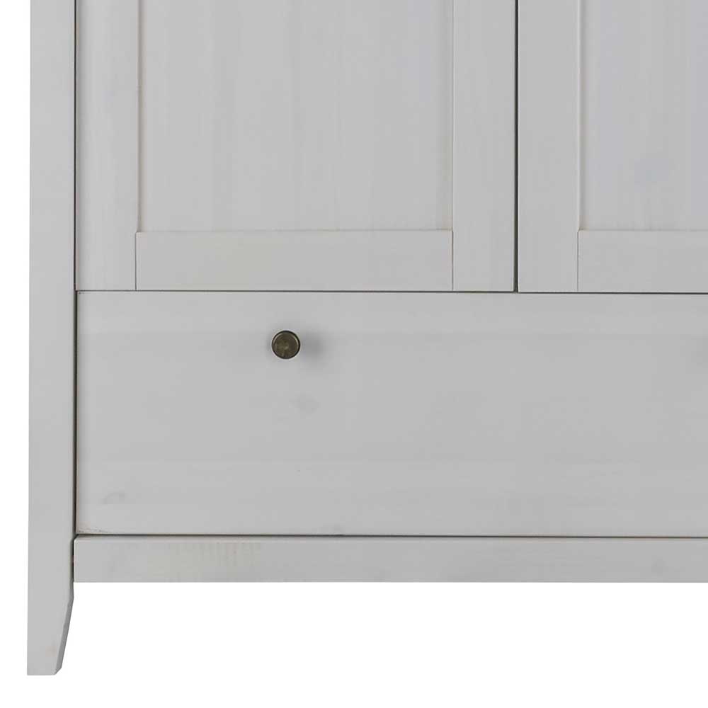 Holzkleiderschrank Brostian im Skandi Design 230 cm breit