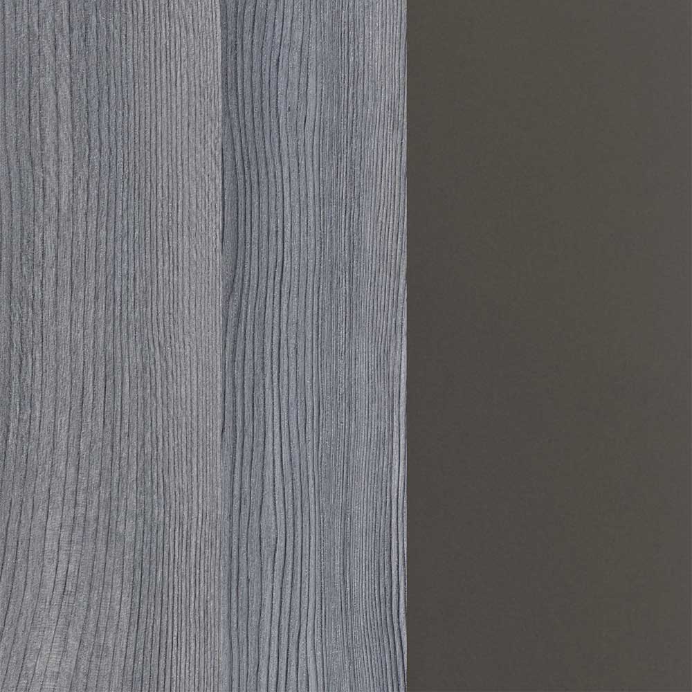 Modernes Badmöbelkomplettset Viaco in Eiche Grau Optik 100 cm breit (dreiteilig)