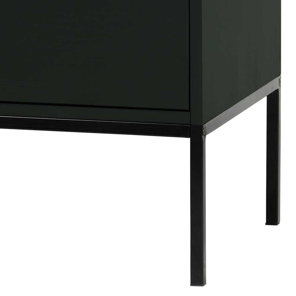 Schwarze Kommode Senorita mit drei Schubladen in modernem Design