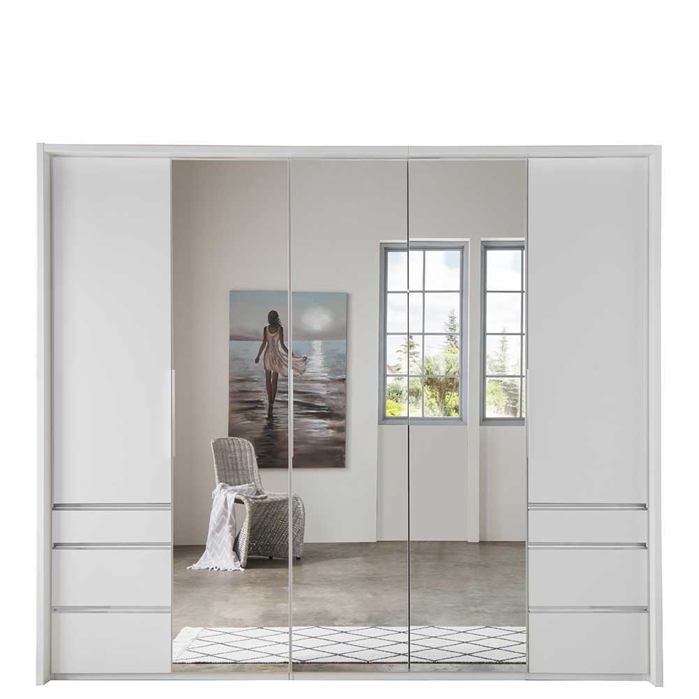 Schlafzimmerschrank mit Spiegeln Potheka in Weiß Made in Germany