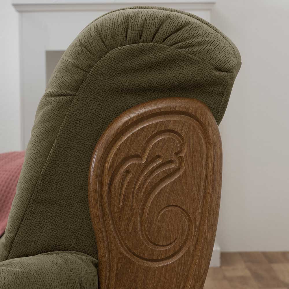 Made in Germany Zweier Sofa Haldus 148 cm breit im rustikalen Stil