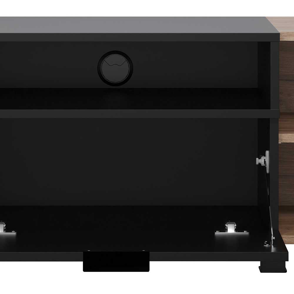 TV-Board Acadonia mit Klappe und zwei Türen 144 cm breit