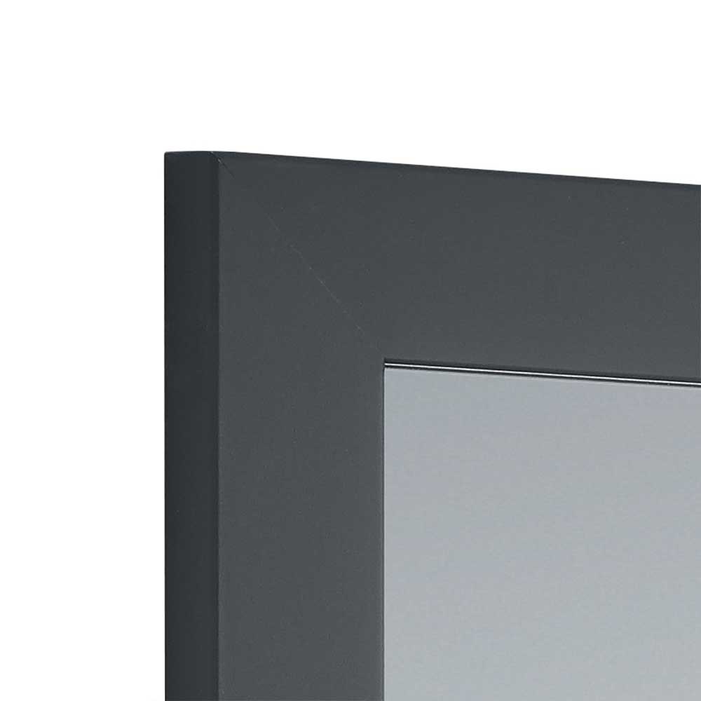 Moderner Spiegel Jamey in Anthrazit für die Wandmontage