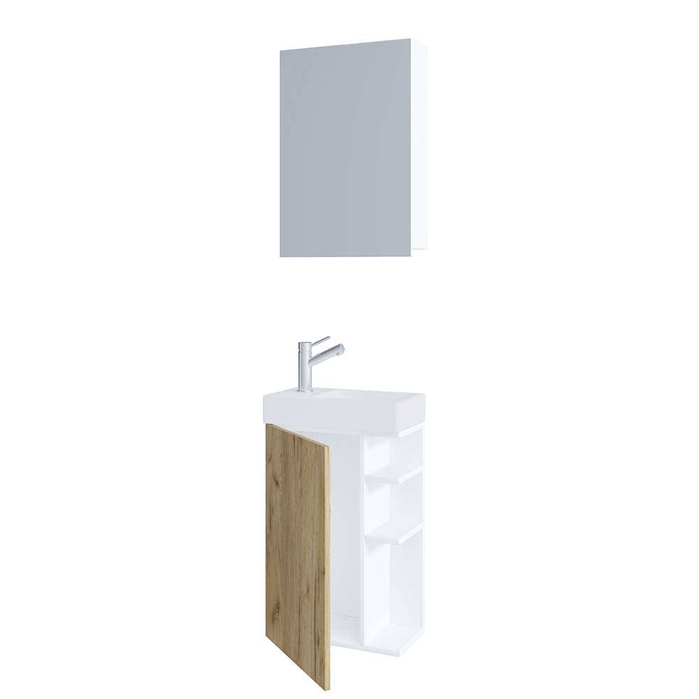 Badmöbel Set Gäste WC Eastline in modernem Design 40 cm breit (zweiteilig)