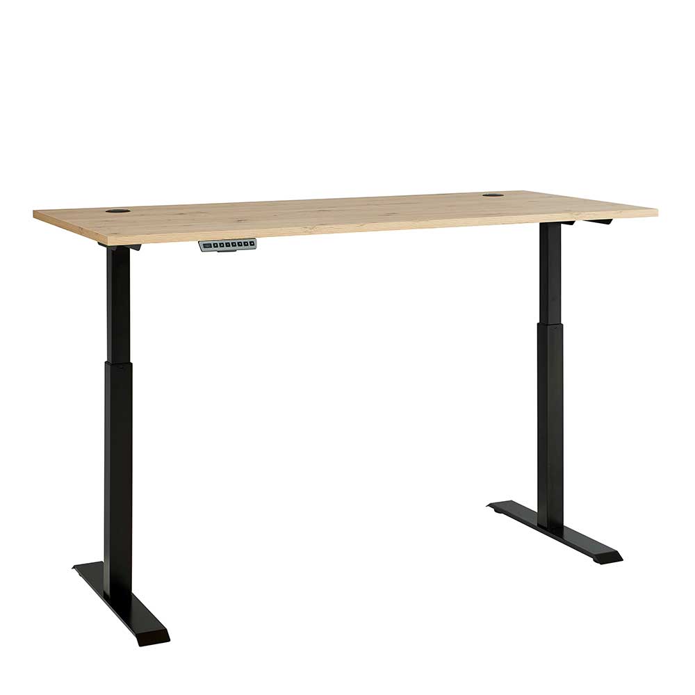 Höhenverstellbarer Schreibtisch Esdravos 160 cm breit und 77 cm tief