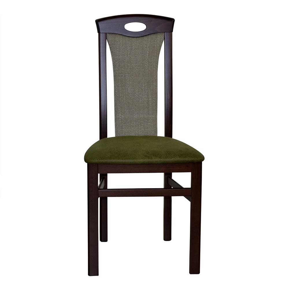 Kleine Esszimmergarnitur Jimis im klassischen Stil mit 4 Stühlen (fünfteilig)