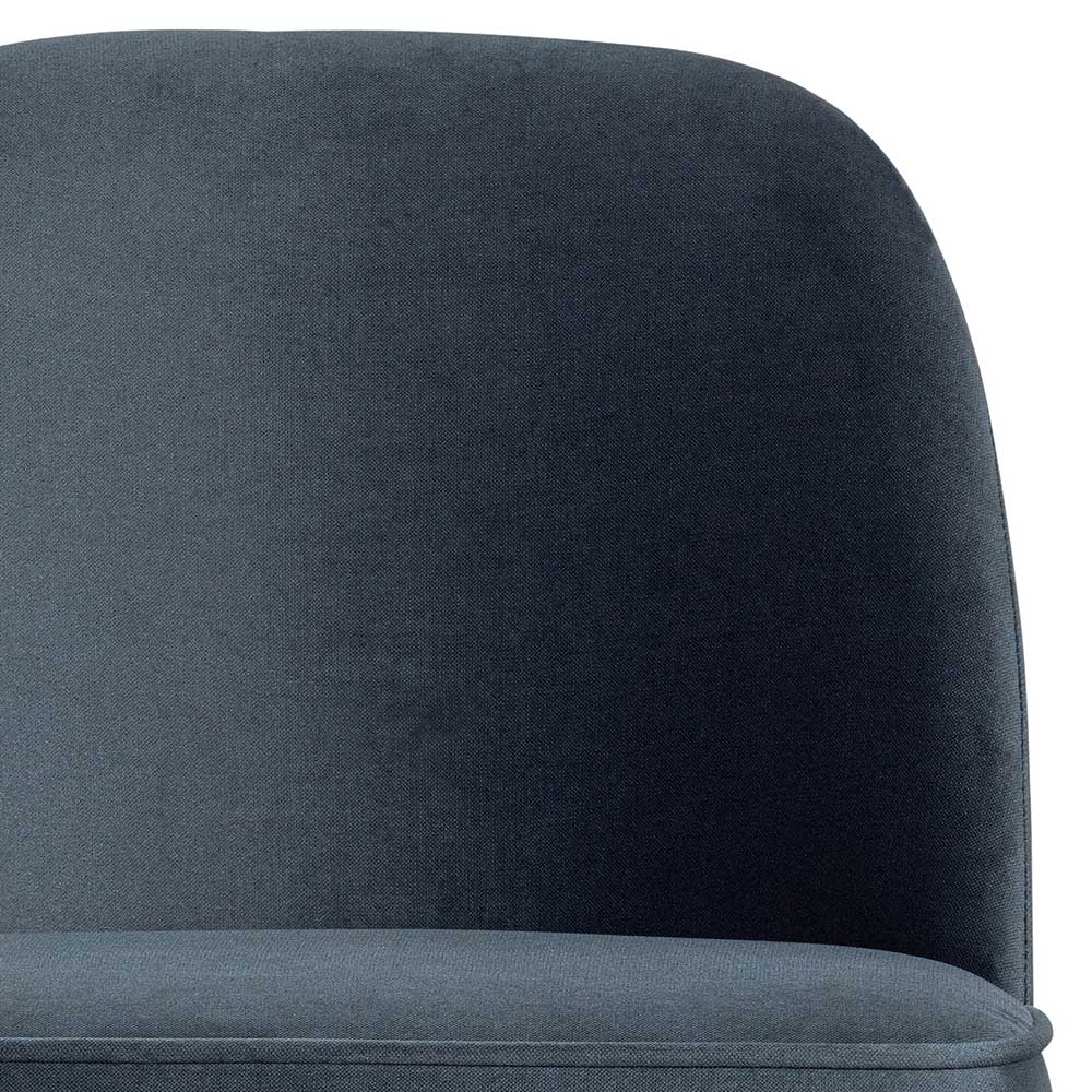 Esstisch Stühle Lefona in Petrol und Schwarz 50 cm Sitzhöhe (2er Set)
