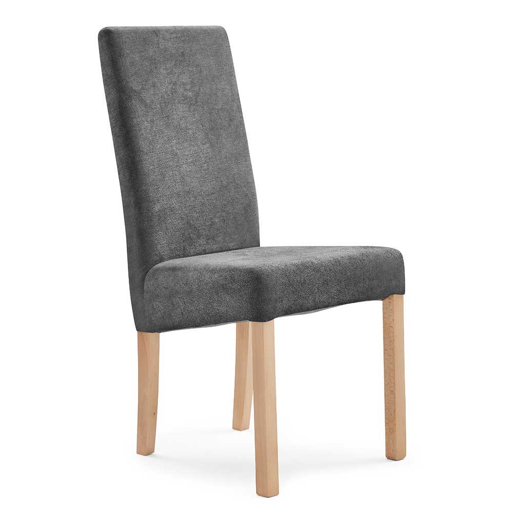 Hochlehner Stühle Simple in Grau und Wildeichefarben (2er Set)