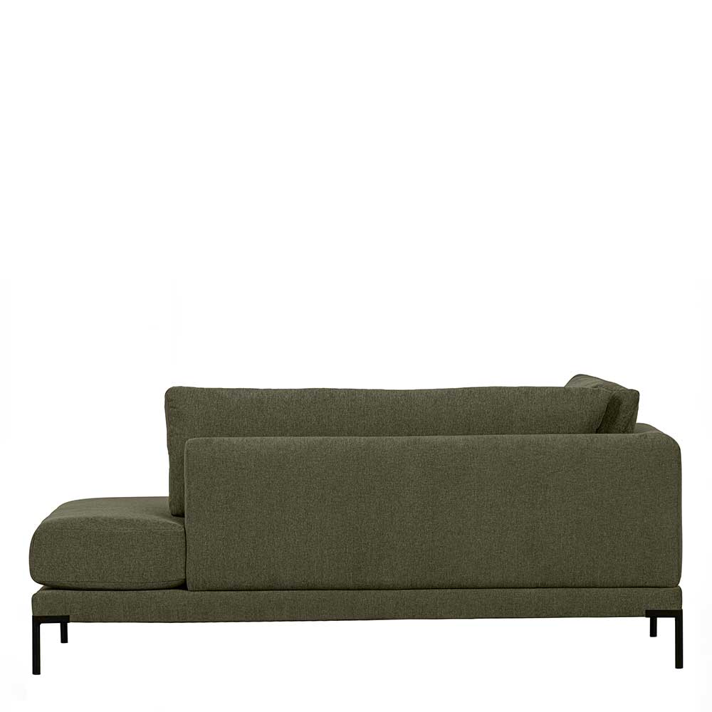 Modul Sofa Chaiselongue Skaceto in Dunkelgrün 200 cm breit