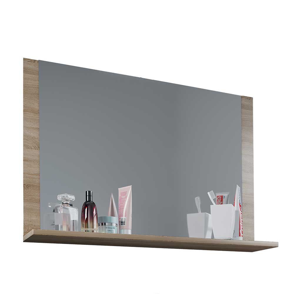 Badmöbel Set mit Spiegel Estranon in Sonoma-Eiche 46 cm tief (zweiteilig)