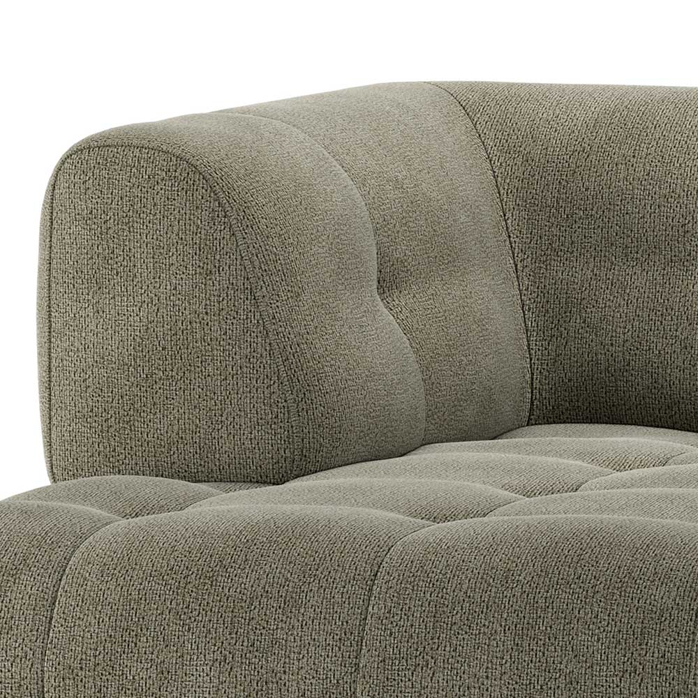 Couch-Element Chenille Romance in Blassgrün 122 cm breit