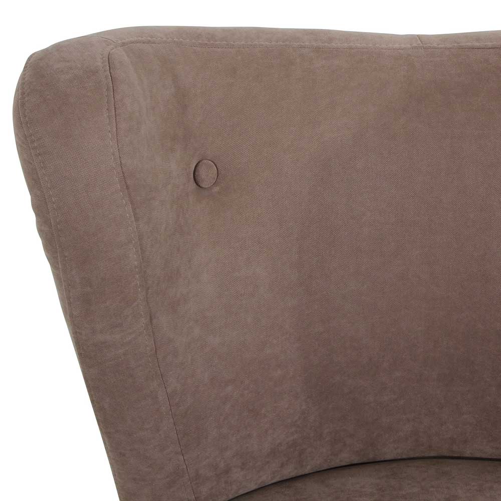 Retro Sessel Zitizen mit Bezugsstoff aus Velours 70 cm breit