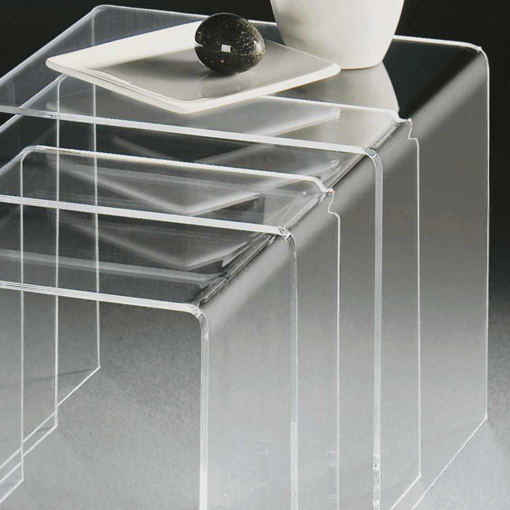 Beistelltisch Set Pilgra aus Acrylglas (dreiteilig)